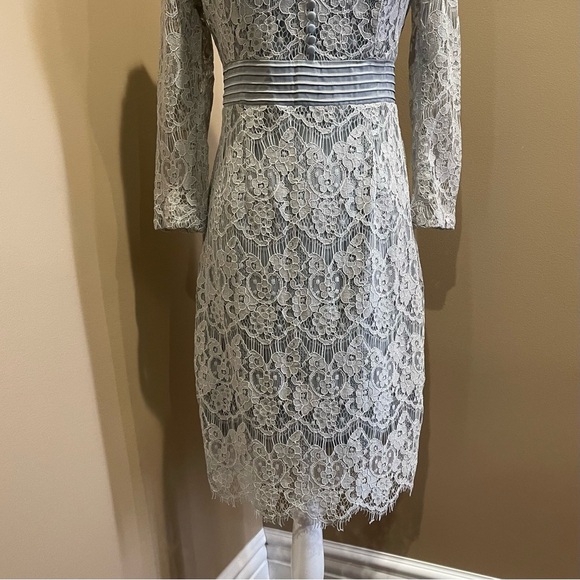 COPY - Metisu Gray Hollow Out Lace Dress - Picture 6 of 10
